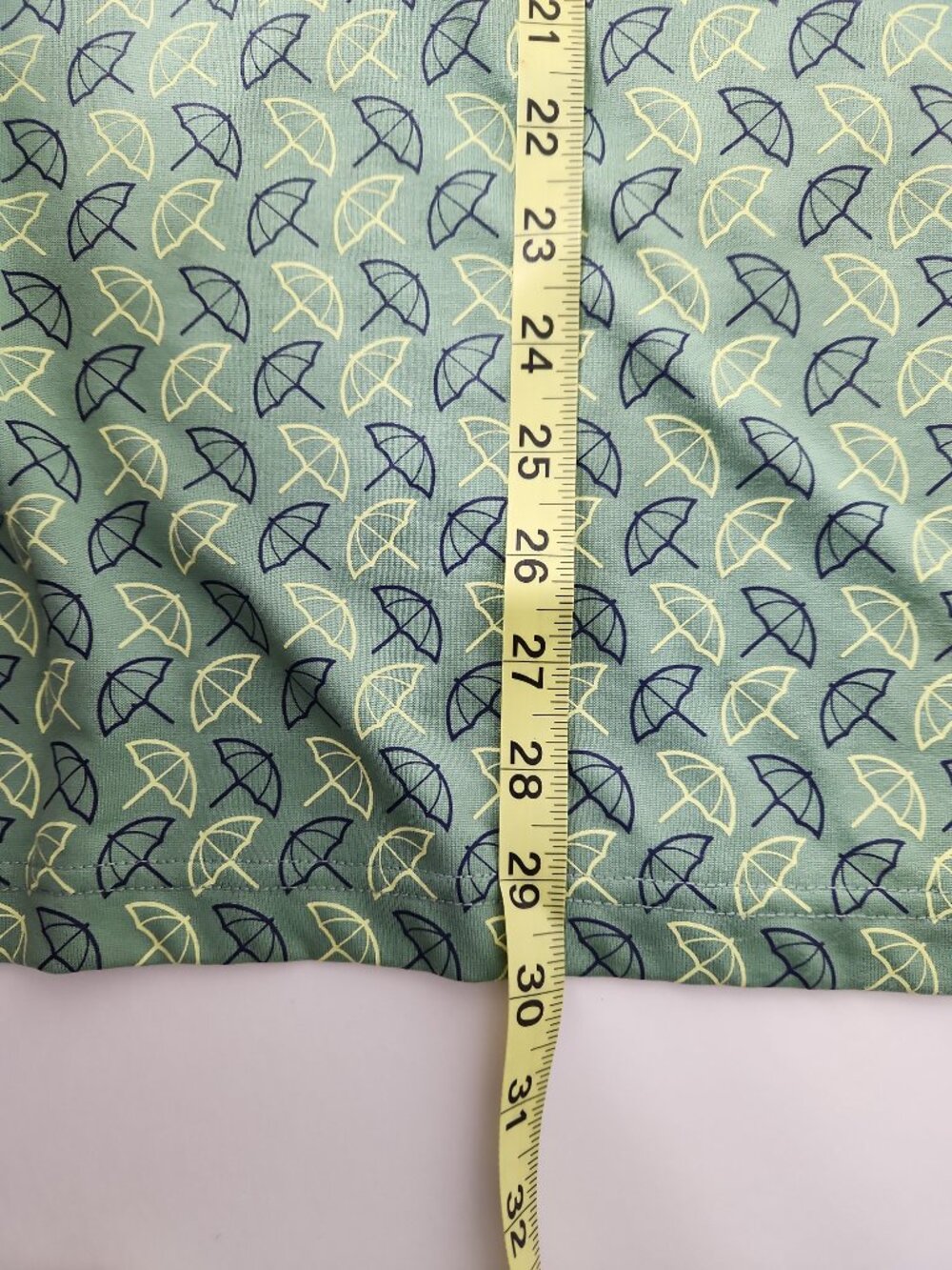 Vintage Arnie Arnold Palmer green umbrella print golf polo shirt men's XL - Picture 10 of 11
